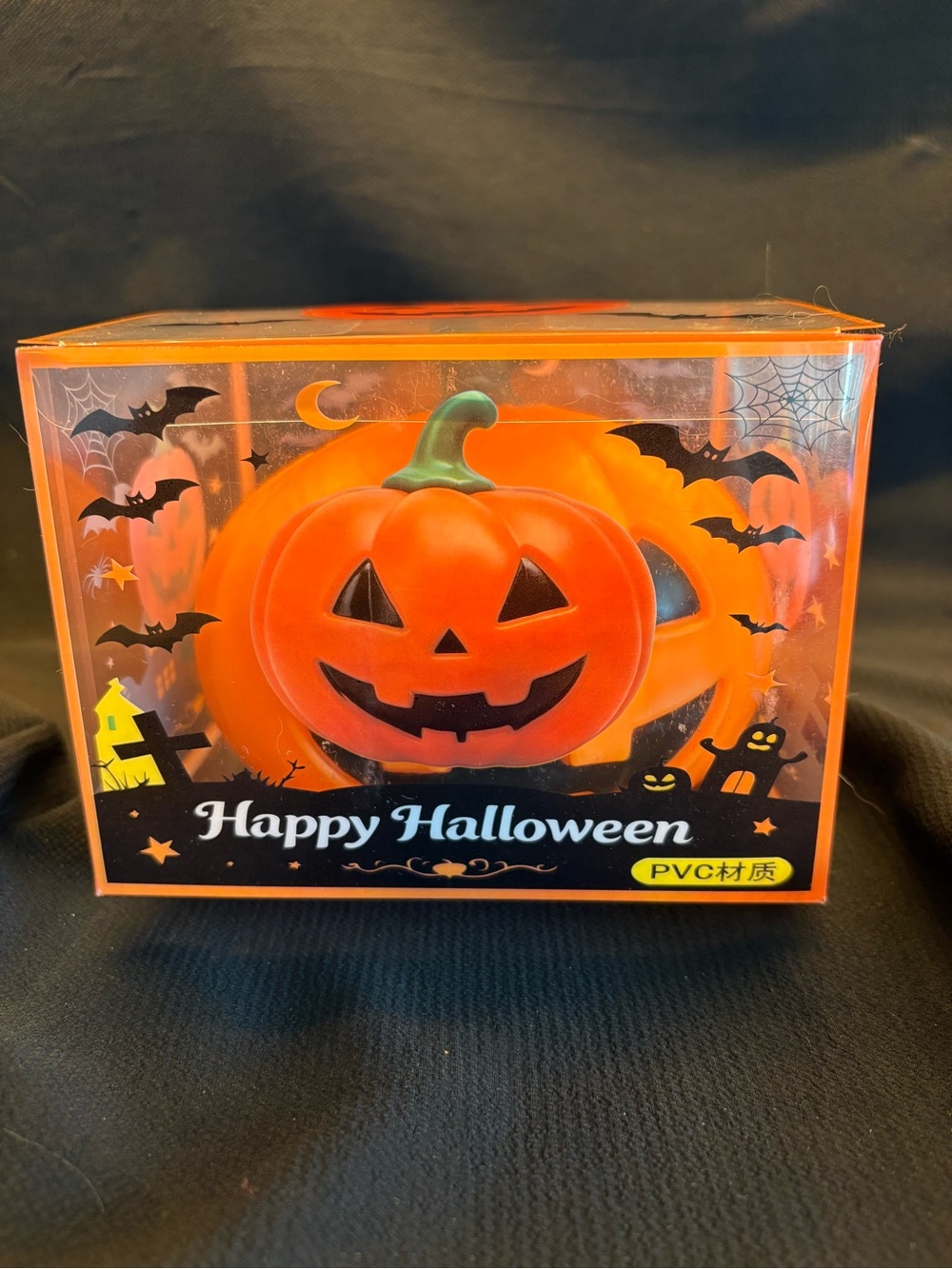 Jumbo Halloween Pumpkin Squishy Jack O Lantern 6 Inch New Boxed